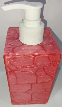 SINTAGE Shampoo Dispenser 250ml Acrylic Pink Dispenser for Soap Conditioner Lotion Liquid Unbreakable Soap Dispenser Sanitizer Shower Gel Liquid Shampoo Pump Dispenser- Pink, 250Ml-thumb3