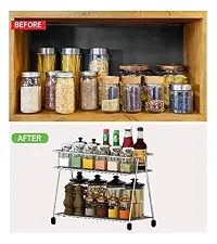 2 Shelf Spice Rack Stainless Steel-thumb3