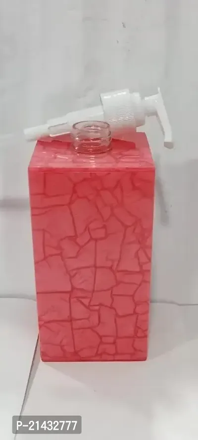 SINTAGE Shampoo Dispenser 250ml Acrylic Pink Dispenser for Soap Conditioner Lotion Liquid Unbreakable Soap Dispenser Sanitizer Shower Gel Liquid Shampoo Pump Dispenser- Pink, 250Ml-thumb2