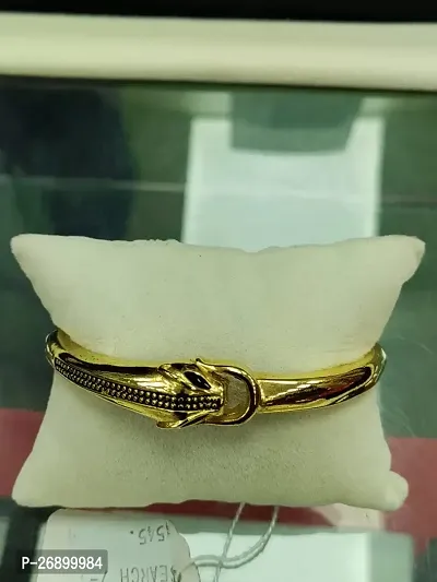 Elegant Golden Brass Kadas For Men-thumb0