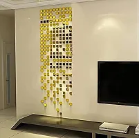 Designer Golden Glass Mirrors Wall Decor Pack Of 100-thumb2