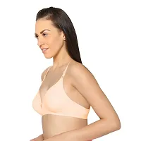 EDEN Lingerie Womens Non Padded Half-Coverage T-Shirt Bra - SKIN, |EDEN02_SKIN| Pack of 1-thumb2