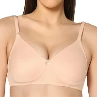 EDEN Lingerie Womens Non Padded Full-Coverage T-Shirt Bra - SKIN, |EDEN03_SKIN| Pack of 1-thumb3