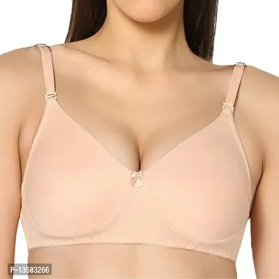 EDEN Lingerie Womens Non Padded Full-Coverage T-Shirt Bra - SKIN, |EDEN03_SKIN| Pack of 1-thumb4