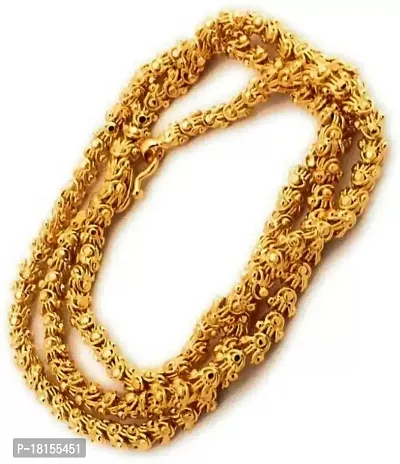 Trendy Men Brass Gold Plated Chain
