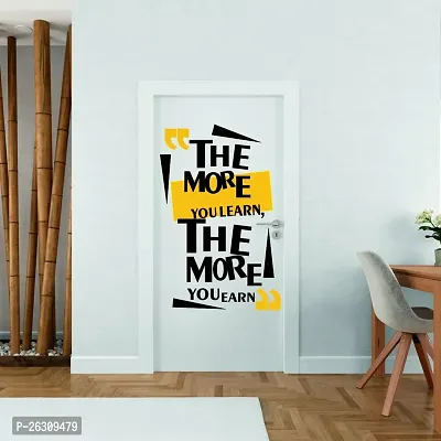 The More You Earn - Office - Corporate - Business - Inspirational - Motivational - Quotes - Wall Sticker(Multi Colour Size - 110 Cm X 65 Cm) Price