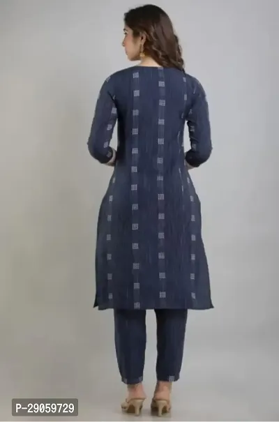 Classic Cotton Printed Kurta, Bottom and Dupatta Set for Women-thumb3