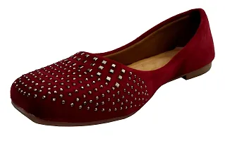 Atulit Bellies/Belly Shoe for Women Stylish. (Maroon, Numeric_6)-thumb1