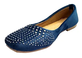 Atulit Bellies/Belly Shoe for Women Stylish. (Blue, Numeric_6)-thumb1