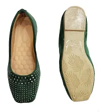 Atulit Bellie Shoes or Belly Shoe for Women Stylish. (Green, Numeric_9)-thumb4