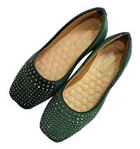 Atulit Bellie Shoes or Belly Shoe for Women Stylish. (Green, Numeric_9)-thumb2