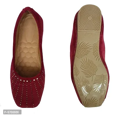 Atulit Bellies/Bellerinas for Women and Girls Stylish. (Maroon, Numeric_9)-thumb4