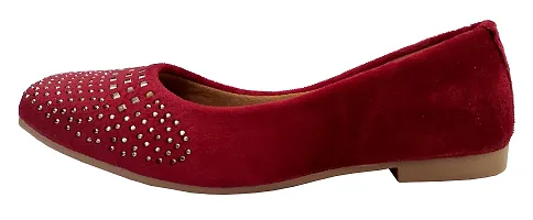 Atulit Bellies/Belly Shoe for Women Stylish. (Maroon, Numeric_6)-thumb3