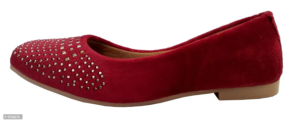 Atulit Bellies/Belly Shoe for Women Stylish. (Maroon, Numeric_6)-thumb4
