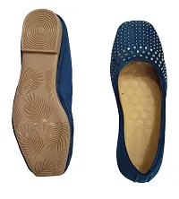 Atulit Bellies/Belly Shoe for Women Stylish. (Blue, Numeric_6)-thumb4