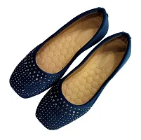 Atulit Bellies/Belly Shoe for Women Stylish. (Blue, Numeric_6)-thumb2