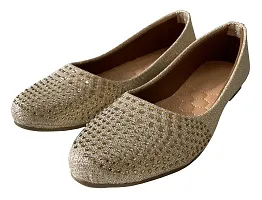 Atulit Women?s Ballet Flats |Ballerinas Shoes | Suede Bellies for Girls |Lightweight Bellies for Women (Bronze, Numeric_4)-thumb2