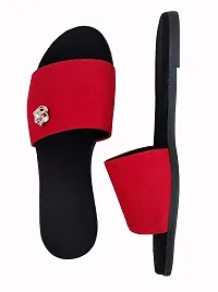 Atulit Stylish and Comfortable Slippers or Flats for Girls and Women (Red, Numeric_8)-thumb3