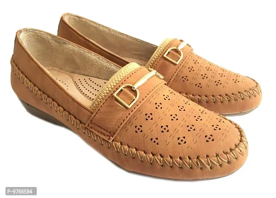 Atulit Casual Stylish/Formal Bellies/Loafers/Shoes for Girls/Women (Tan, Numeric_4)-thumb5