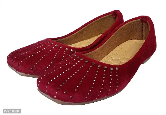 Atulit Bellies/Bellerinas for Women and Girls Stylish. (Maroon, Numeric_9)-thumb0