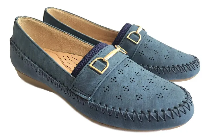 Atulit Casual Stylish/Formal Bellies/Loafers/Shoes for Girls/Women (Blue, Numeric_7)