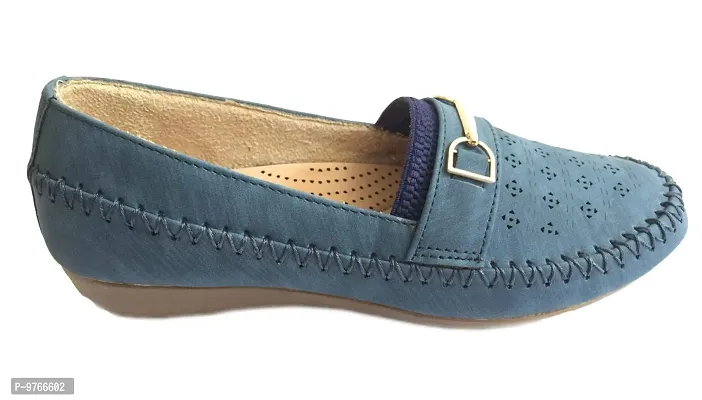 Atulit Casual Stylish/Formal Bellies/Loafers/Shoes for Girls/Women (Blue, Numeric_7)-thumb4