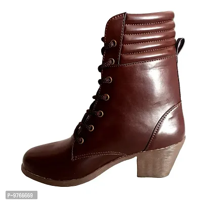 Atulit Stylish & Fashionable Long Boot's for Women | Stylish Boots for Girls Brown-thumb2