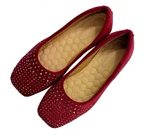 Atulit Bellies/Belly Shoe for Women Stylish. (Maroon, Numeric_6)-thumb2