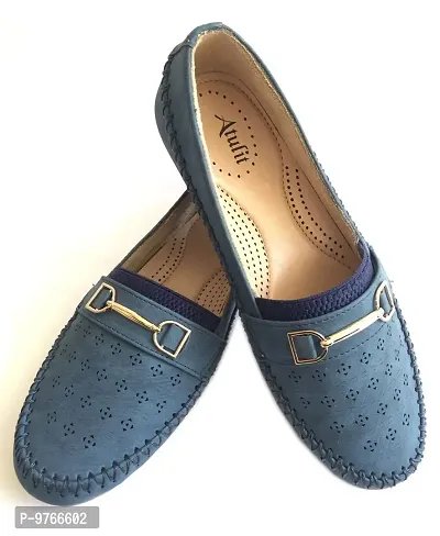 Atulit Casual Stylish/Formal Bellies/Loafers/Shoes for Girls/Women (Blue, Numeric_7)-thumb2