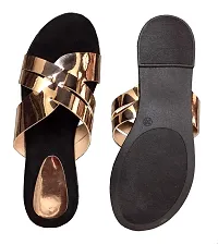 Atulit Stylish and Comfortable Sandals or Flats for Girls and Women (Copper, Numeric_6)-thumb2