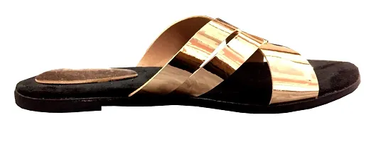 Atulit Stylish and Comfortable Sandals or Flats for Girls and Women (Copper, Numeric_6)-thumb1