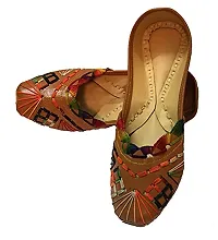 Atulit Punjabi/Ethnic/Casual/Rajasthani Jutti/Bellies Women (tan, Numeric_4)-thumb1