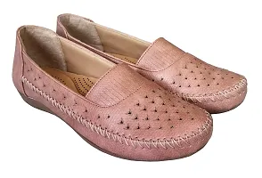 Atulit Bellies/Belly Shoes for Women and Ladies (Peach, Numeric_3)-thumb3