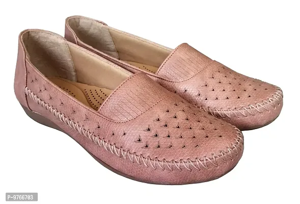 Atulit Bellies/Belly Shoes for Women and Ladies (Peach, Numeric_3)-thumb4