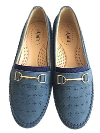 Atulit Casual Stylish/Formal Bellies/Loafers/Shoes for Girls/Women (Blue, Numeric_7)-thumb2