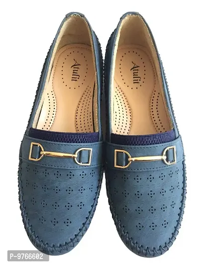 Atulit Casual Stylish/Formal Bellies/Loafers/Shoes for Girls/Women (Blue, Numeric_7)-thumb3