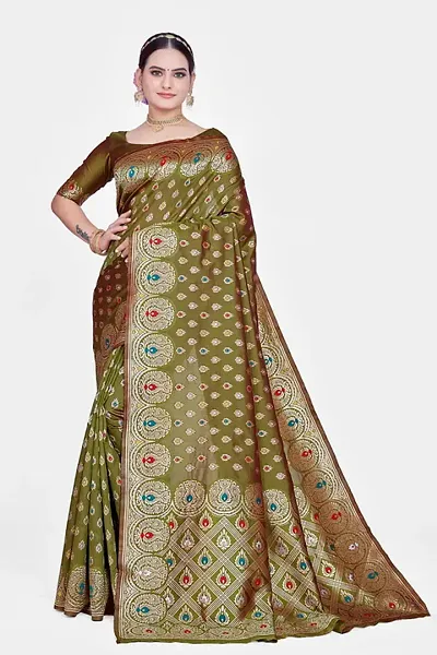 Trendy Art Silk Sarees with Blouse Piece