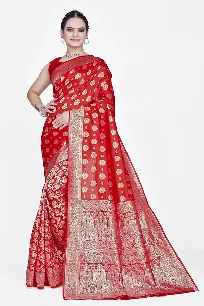 Elegant Art Silk Saree with Blouse piece 