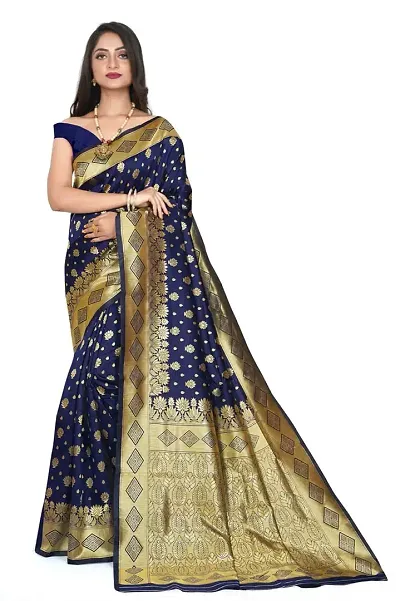 Stylish Lichi Silk Jacquard Work Saree for Women