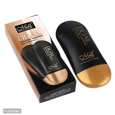 Dual Cream Balancing Foundation Matte Silky Complextion 50Ml (B) For Medium To Dark Skin Tone