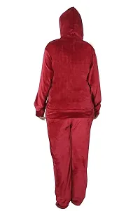 Trendy Zipper Velvet Tracksuit for Women-thumb3