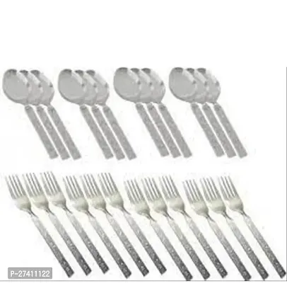 Premium Heavy Quality Stainless Steel Forks and Spoon 24 pieces