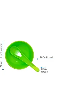 Plastic Soup Bowl Round Shape Soup Bowls Set 6 Bowl and 6 Spoon Disposable (Pack of 12, Green)Plastic Soup Bowl Round Shape Soup Bowls Set 6 Bowl and 6 Spoon Disposable (Pack of 12, Green)Plastic Soup-thumb1