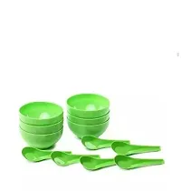 Plastic Soup Bowl Round Shape Soup Bowls Set 6 Bowl and 6 Spoon Disposable (Pack of 12, Green)Plastic Soup Bowl Round Shape Soup Bowls Set 6 Bowl and 6 Spoon Disposable (Pack of 12, Green)Plastic Soup-thumb3