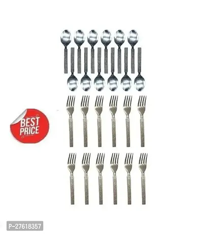 Modern Stainless Steel Cutlery set for Kitchen, Pack of 24 pcs-thumb0