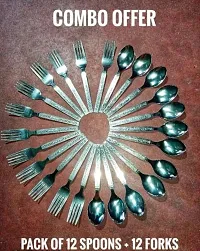 Modern Stainless Steel Cutlery set for Kitchen, Pack of 24 pcs-thumb1