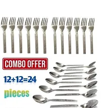 Modern Stainless Steel Cutlery set for Kitchen, Pack of 24 pcs-thumb1