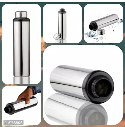 Classy Solid Stainless Steel Water Bottle, 1000ml