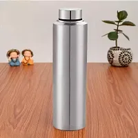 Classy Solid Stainless Steel Water Bottle, 1000ml-thumb3
