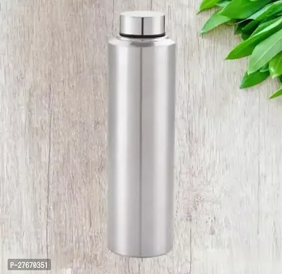 Classy Solid Stainless Steel Water Bottle, 1000ml-thumb4